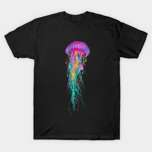 Jellyfish Purple Colors T-Shirt